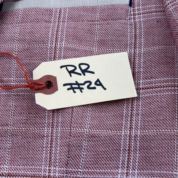 A Fish Name Fred Men's Red Check Sportcoat Blazer - Picture 12 of 12